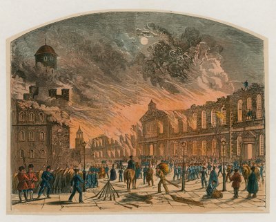 Tower von London Feuer, 1841 von English School