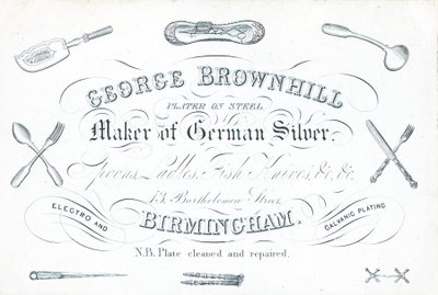 Handelskarte, George Brownhill von English School