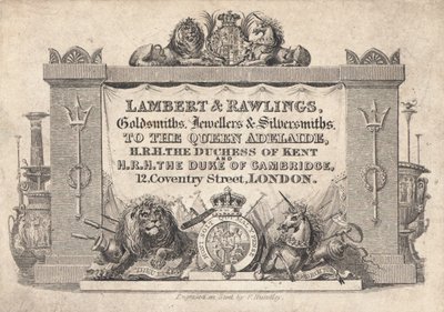 Handelskarte, Lambert & Rawlings von English School