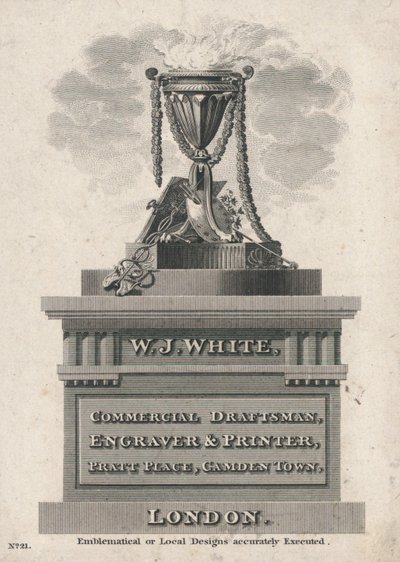 Handelskarte, W J White von English School