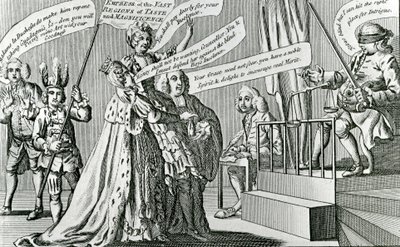 Der Prozess der souveränen Kaiserin der weiten Regionen des Geschmacks, 1771 von English School