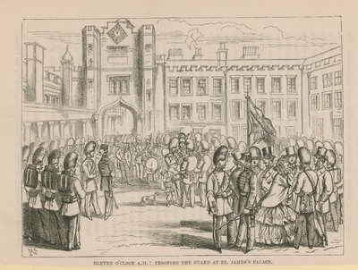 Wachablösung im St Jamess Palace von English School