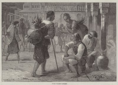 Wasserträger in Tunis (Stich) von English School