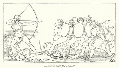 Odysseus tötet die Freier von English School