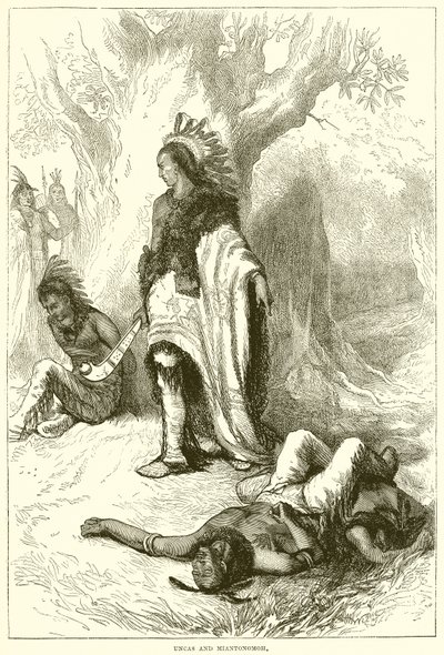 Uncas und Miantonomoh von English School