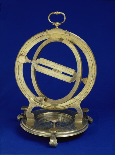 Universaler Äquinoktialer Stehring-Dial, wahrscheinlich hergestellt von Thomas Heath, ca. 1730 (Messing) von English School