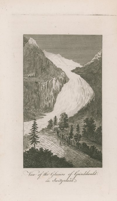 Ansicht der Gletscher von Grindelwald von English School