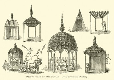 Verschiedene Formen von Stiftshütten von English School