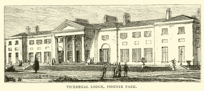 Vizekönigliche Lodge, Phoenix Park von English School