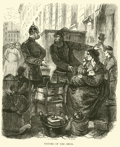 Opfer der Belagerung, Februar 1871 von English School