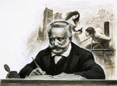Victor Hugo schreibt seinen Roman Notre Dame de Paris von English School