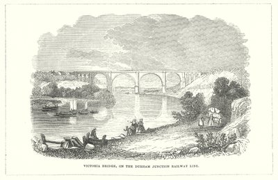 Victoria-Brücke, an der Durham Junction Eisenbahnlinie von English School