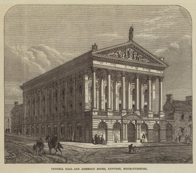 Victoria Hall und Versammlungssäle, Newport, Monmouthshire von English School