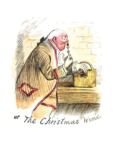 Viktorianische Weihnachtskarte mit dem Titel 