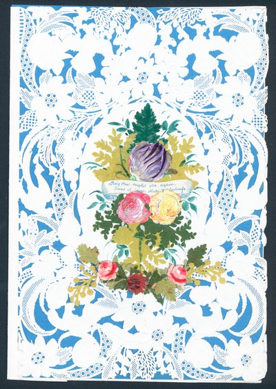 Viktorianische Valentinskarte von English School
