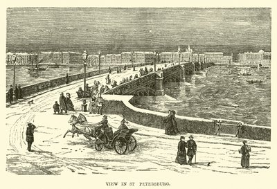 Ansicht von St. Petersburg von English School