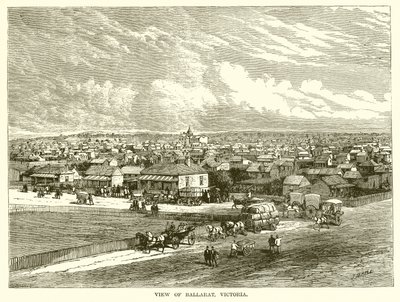 Blick auf Ballarat, Victoria von English School
