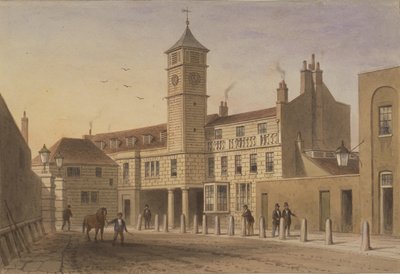 Ansicht von Bridge House in Bridge Yard, Tooley Street, 1846 von English School