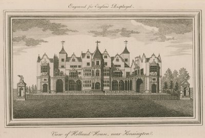 Ansicht des Holland House, nahe Kensington von English School