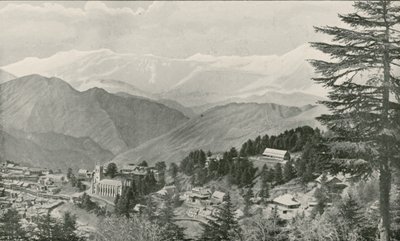Ansicht von Simla, dem Sommerhauptquartier der indischen Regierung von English School