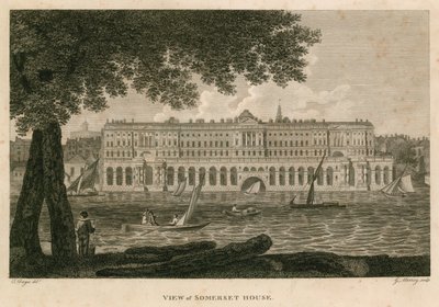 Ansicht des Somerset House, The Strand, London von English School