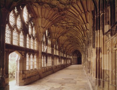 Ansicht der Kreuzgänge, ca. 1355 von English School