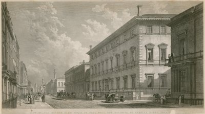 Blick auf das Reform Club Haus in Pall Mall, jetzt im Bau, von Charles Barry, Architekt von English School
