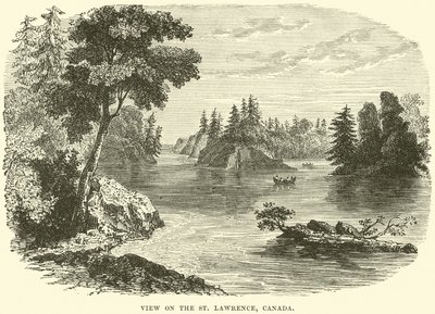 Blick auf den St. Lawrence, Kanada von English School