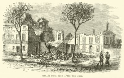 Dorf bei Blois nach der Belagerung, Dezember 1870 von English School