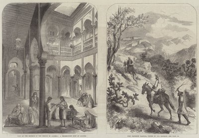 Besuch des Kaisers der Franzosen in Algerien (Stich) von English School
