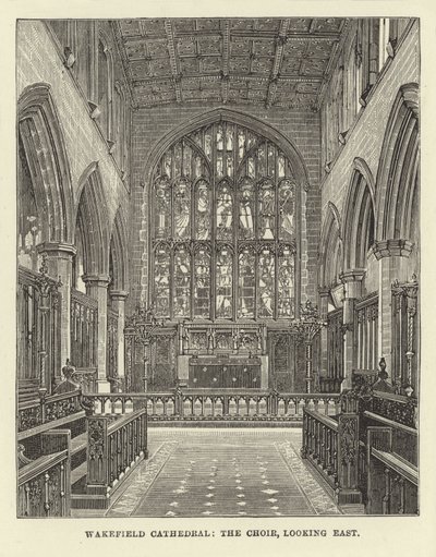 Wakefield Kathedrale, der Chor, nach Osten blickend von English School