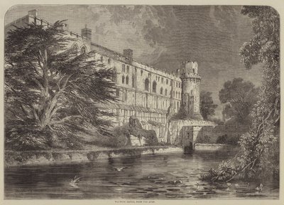 Warwick Castle, vom Avon aus von English School