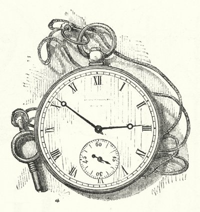 Uhr (Gravur) von English School