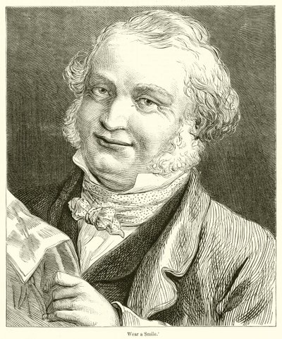 Trage ein Lächeln (Gravur) von English School