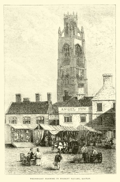 Mittwochmorgen auf dem Marktplatz, Boston von English School