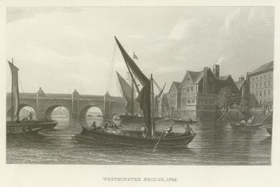 Westminster Bridge, 1745 von English School