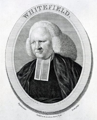 Whitefield, graviert von Trotter nach Russell, 1783 von English School