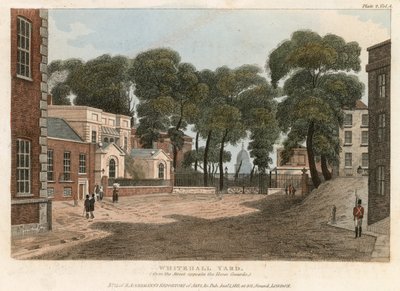 Whitehall Court oder Yard, Vanbrugh House, abgerissen 1898 von English School