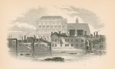 Whitehall vom Fluss Thames von English School