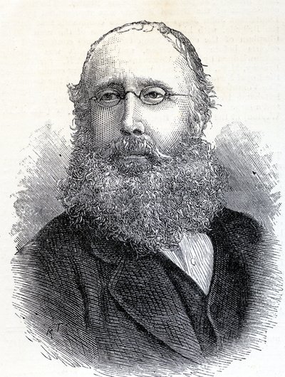 William Bromley-Davenport (1821-1884) aus Illustrated London News, 28. Juni 1884 von English School