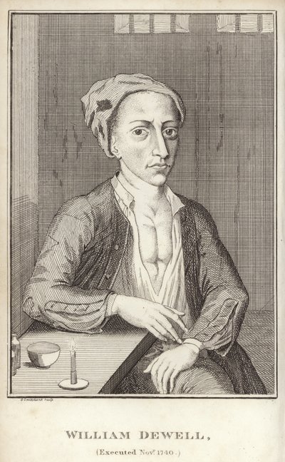 William Dewell, hingerichtet im November 1740 von English School