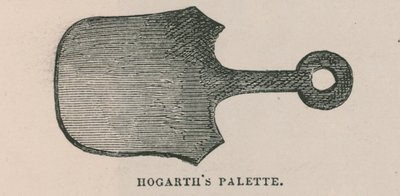 William Hogarths Palette von English School