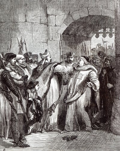 William Longchamp (gest. 1197) und Hugh de Pudsey (1125-95) von English School