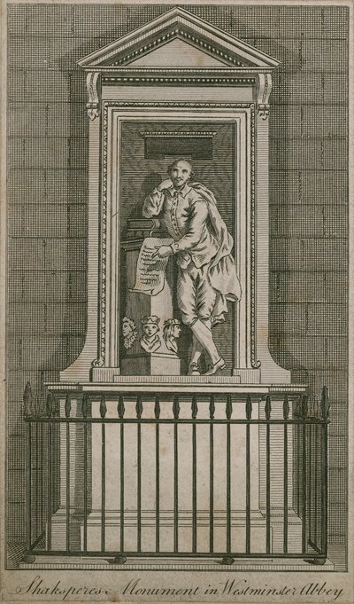 William Shakespeare Denkmal von English School