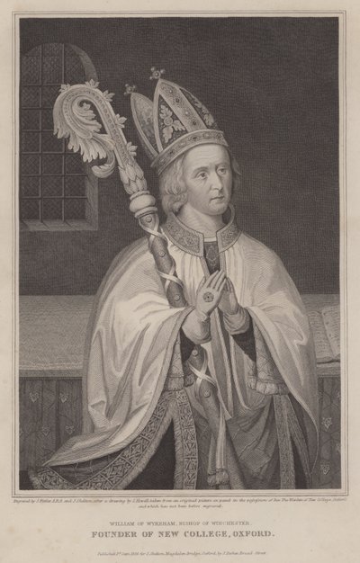 William von Wykeham, Bischof von Winchester, Gründer des New College, Oxford von English School