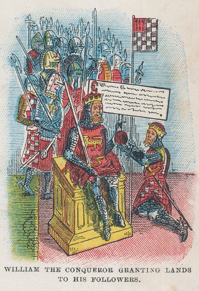 Wilhelm der Eroberer gewährt seinen Anhängern Land von English School