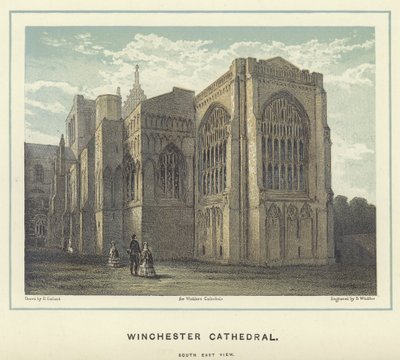 Winchester Kathedrale, Südostansicht von English School