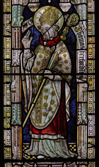 Fenster Ew, Darstellung von St. Thomas von Hereford von English School