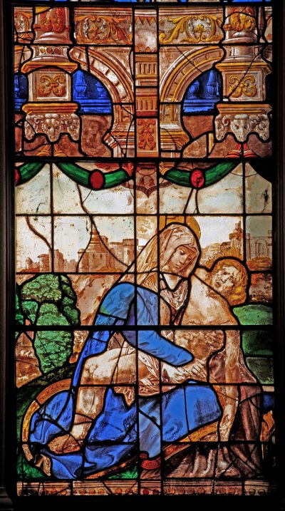 Fenster N2 mit der Pietà von English School
