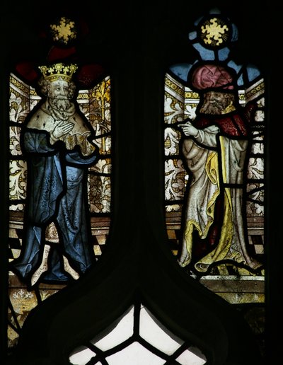Fenster N6 mit einem König und einem Propheten von English School